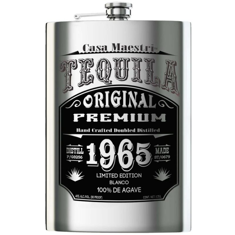 Casa Maestri Flask Edition Blanco Tequila 1.75L